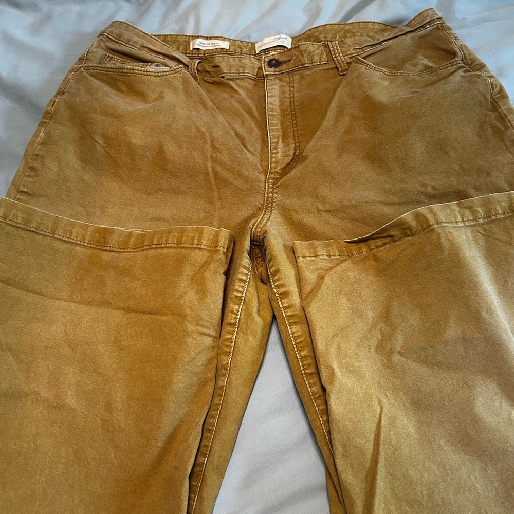 High rise, Carmel colored utility pants